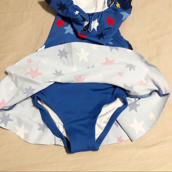 NWOT Hanna Andersson Star Pattern Tankini Bathing Suit Size 2T - Picture 2 of 6